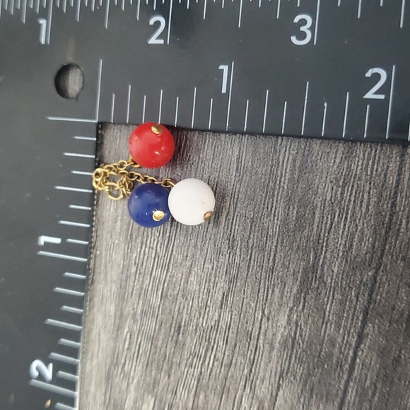 Red White And Blue Ball Pendant P332 - Picture 3 of 3